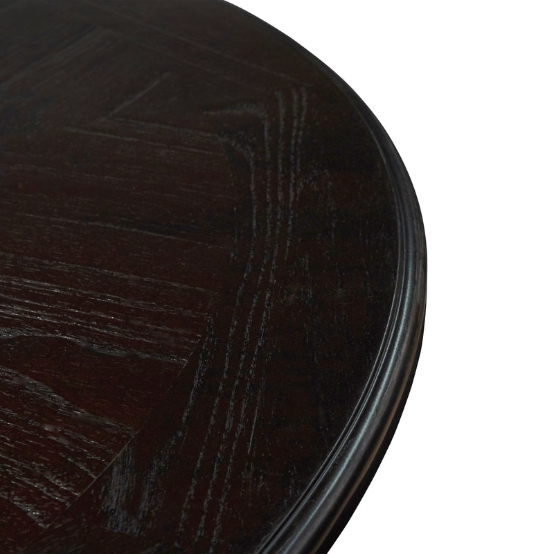 Gia 5 Pc 47" Round Dining Table & 4 Chairs-Ebony