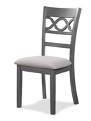 Cori Round Dining 5 Pc Set-Gray