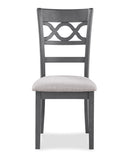 Cori Round Dining 5 Pc Set-Gray