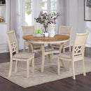 Mitchell 5 Pc Dining Set-Two Tone Bisque/Brown