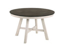 Maisie Round Table-White/Brown