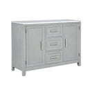 Fiona Marble Top Dining Buffet/Server-Mist Gray