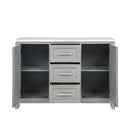 Fiona Marble Top Dining Buffet/Server-Mist Gray