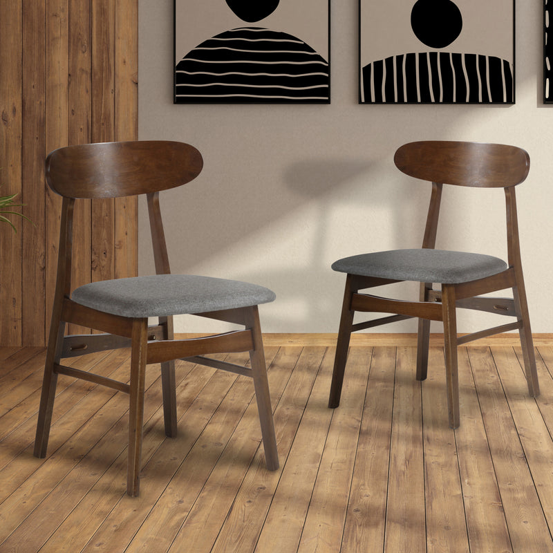 Morocco Dining Chair W/Dark Gray Seat Cushion (2 Per Carton)