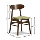 Morocco Dining Chair W/Green Seat Cushion (2 Per Carton)