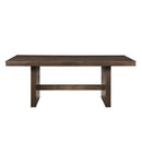 Kody Rectangle Dining Table Base-Dk Walnut