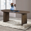 Kody Oval Dining Table Base-Dk Walnut