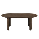 Kody 79" Oval Dining Table Top-Dk Walnut