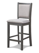 Amy Counter Chair (2/Ctn)-Gray