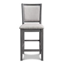 Amy Counter Chair (2/Ctn)-Gray