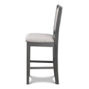 Amy Counter Chair (2/Ctn)-Gray