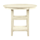 Amy 5 Pc 42" Round Counter Table Set-Bisque