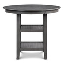 Amy 5 Pc 42" Round Counter Dining Set-Gray