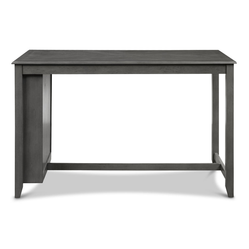Amy 5 Pc 60" Counter Storage Table+Chairs-Gray