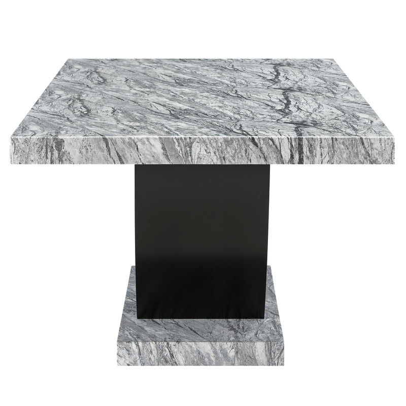 Lyra Dining Table Top And Base Bottom Marble