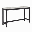 Celeste Theater Bar Table W/ 3 Stools-Blue