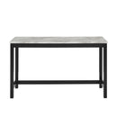 Celeste Theater Bar Table W/ 3 Stools-Gray