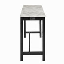 Celeste Theater Bar Table W/ 3 Stools-Gray