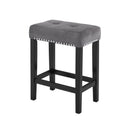 Celeste Theater Bar Table W/ 3 Stools-Gray