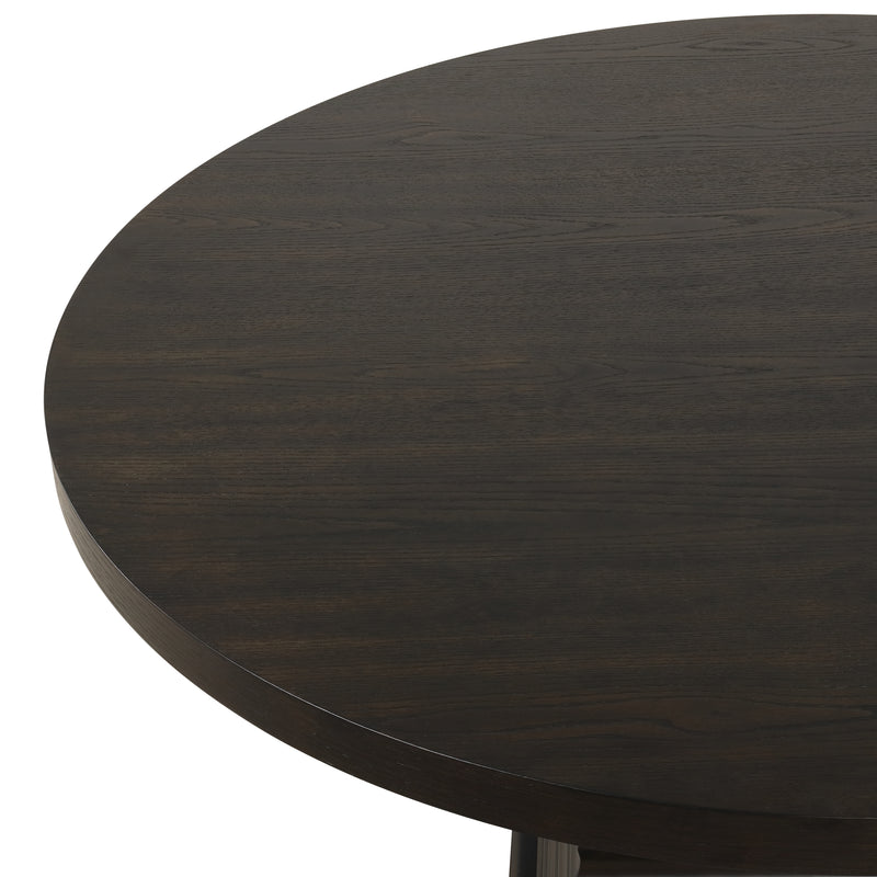 Plateau Round Dining Top-Rustic Espresso