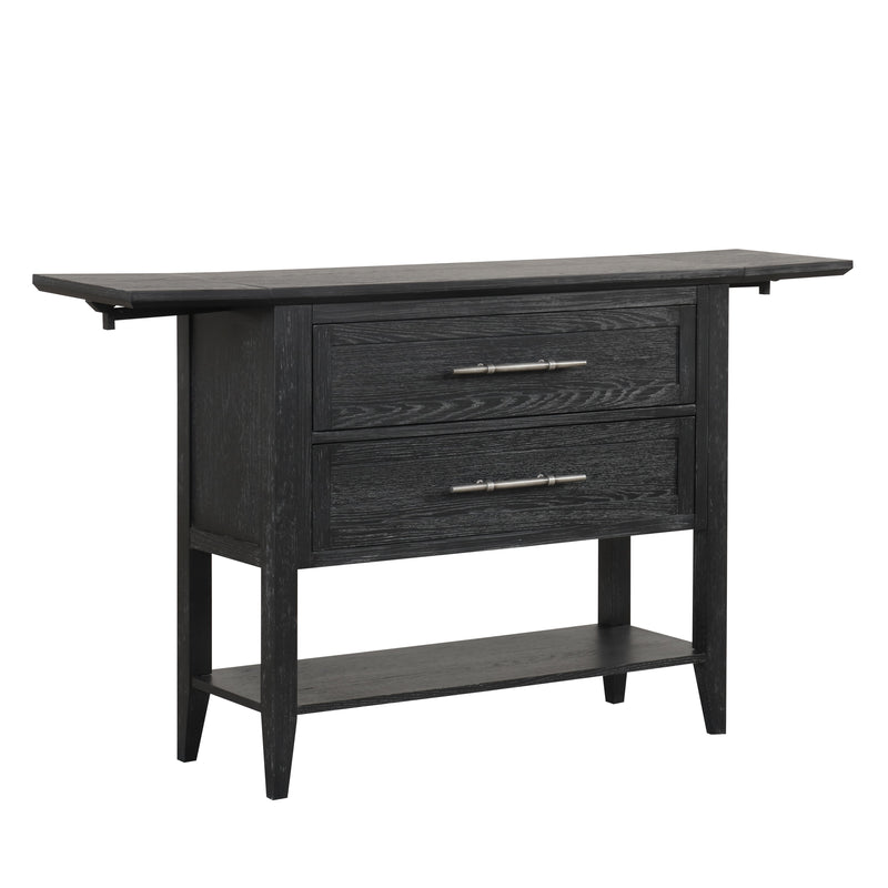 Sable Crest Drop Leaf Server-Black