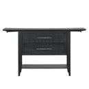 Sable Crest Drop Leaf Server-Black