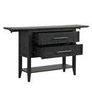 Sable Crest Drop Leaf Server-Black