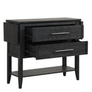 Sable Crest Drop Leaf Server-Black