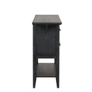 Sable Crest Drop Leaf Server-Black