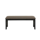 Potomac Dining Bench-Brown/Black