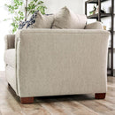 BELSIZE Loveseat Grey, Beige, & Choclate