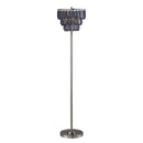 Meg Black/Chrome Floor Lamp