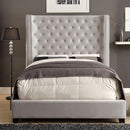 ROSABELLE E.King & Queen Bed, Black, Gray, & Ivory,