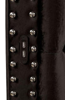 SANSOM E.King & Queen Bed, Black, Blue, & Grey