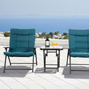 Bastia 3 Pc. Conversation Set Teal & Beige