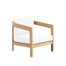 Wesley Patio Club Chair W/ White Cushion