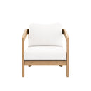 Wesley Patio Club Chair W/ White Cushion
