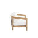 Wesley Patio Loveseat W/ White Cushions