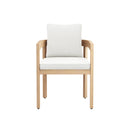 Wesley Patio Side Chair, White Cushion (1 Per Carton)