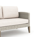 Carezza 5 Pc Set - Sofa, 2 Club Chairs, 2 Stools- Taupe