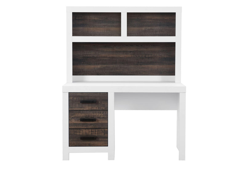 LISBON OAK/WHITE DESK