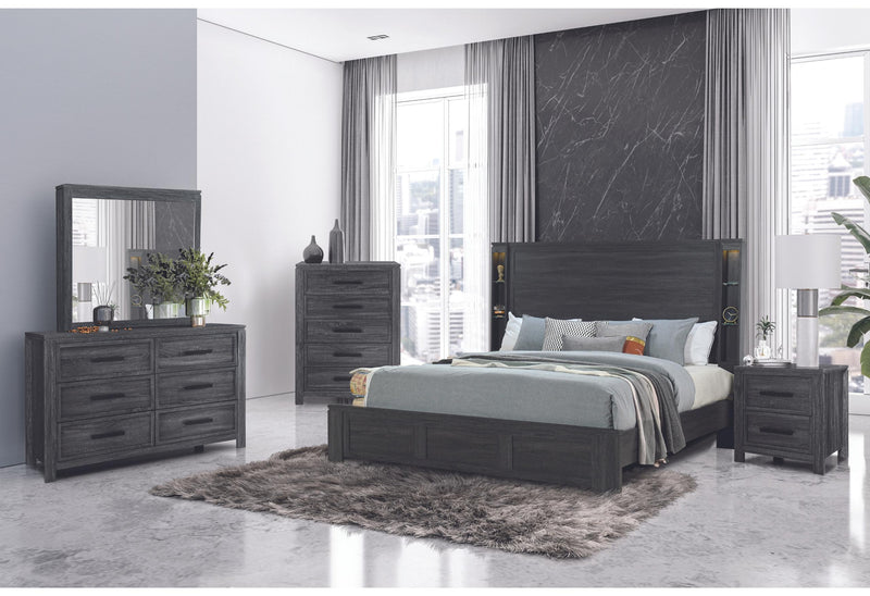 CYPRESS DARK GREY FULL BED GROUP