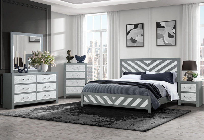 MICAH GREY FULL BED GROUP