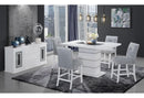 MONACO WHITE RECTANGULAR BAR TABLE