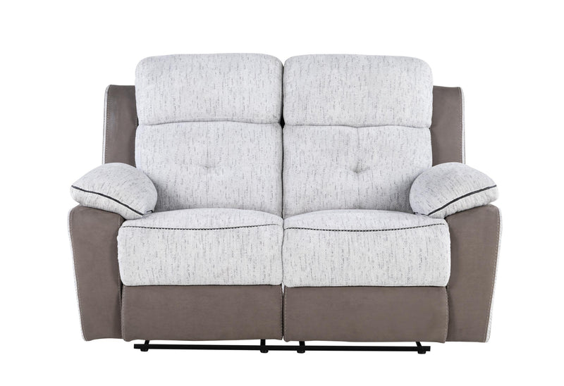 U5050 LIGHT GREY/DARK GREY 30 RECLINING LOVESEAT