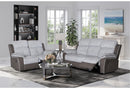 U5050 LIGHT GREY/DARK GREY 30 RECLINING SOFA/RECLINING LOVESEAT