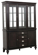 Marston Buffet with Hutch in Dark Cherry 2615DC-50-55