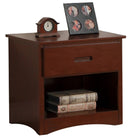 Rowe 1 Drawer Night Stand in Dark Cherry B2013DC-4