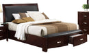 Lyric King Sleigh Storage Bed in Dark Espresso 1737KNC-1EK