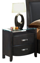 Lyric 2 Drawer Nightstand in Brownish Gray 1737NGY-4